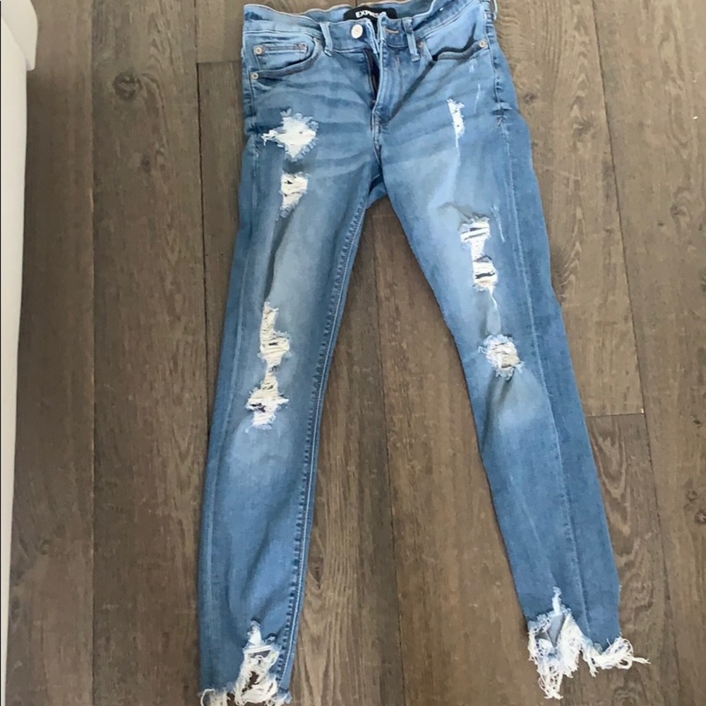 Distressed denim